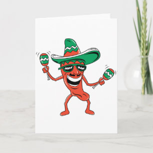 Tanzen-Chili-Pfeffer Karte