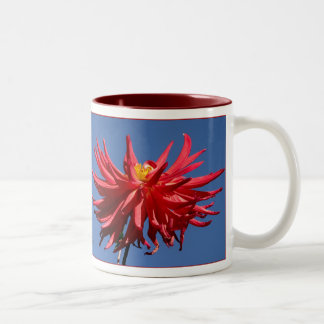 Tanzen-Dahlien Zweifarbige Tasse