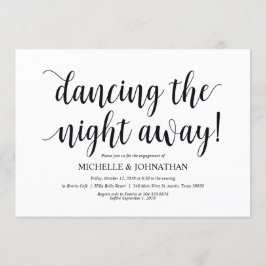 Tanzen die ganze Nacht über, Engagement Party lädt Einladung