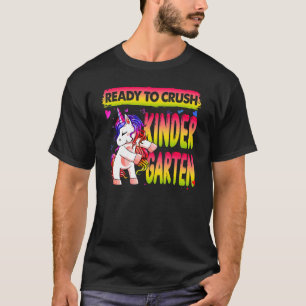Tanzen Einhorn vorbereitet Kindergarten zuerst abb T-Shirt