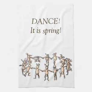 TANZEN! Es ist Frühling! Tanzbänke Küchentuch