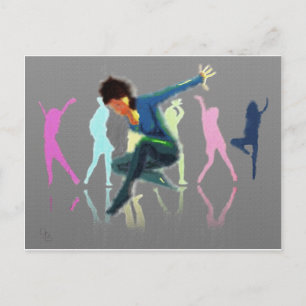 Tanzen für Joy Art Postkarte