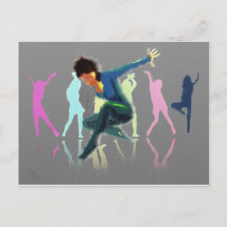Tanzen für Joy Art Postkarte