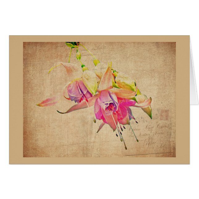 Tanzen im Wind - Fuchsien-Blume (Vorderseite (Horizontal))