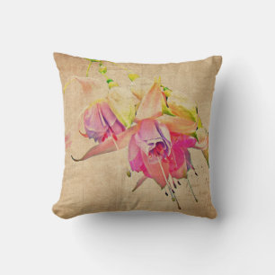 Tanzen im Wind - Fuchsien-Blume Kissen