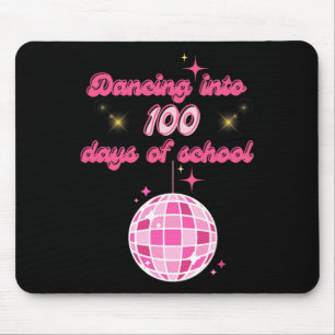Tanzen in 100 Schultagen mit rosa Disco Ba Mousepad