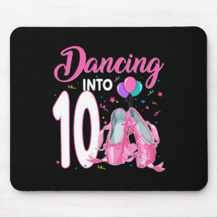 Tanzen in 10 Jahre alt Geburtstag Ballerina Girl P Mousepad