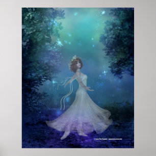 Tanzen in den Holz-Druck Poster