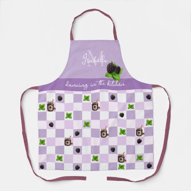 "Tanzen in der Küche" BlackBerry Jam Schürze (Vorderseite)