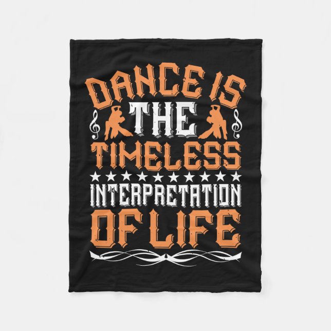 Tanzen ist die zeitlose Interpretation Fleecedecke (Vorderseite)