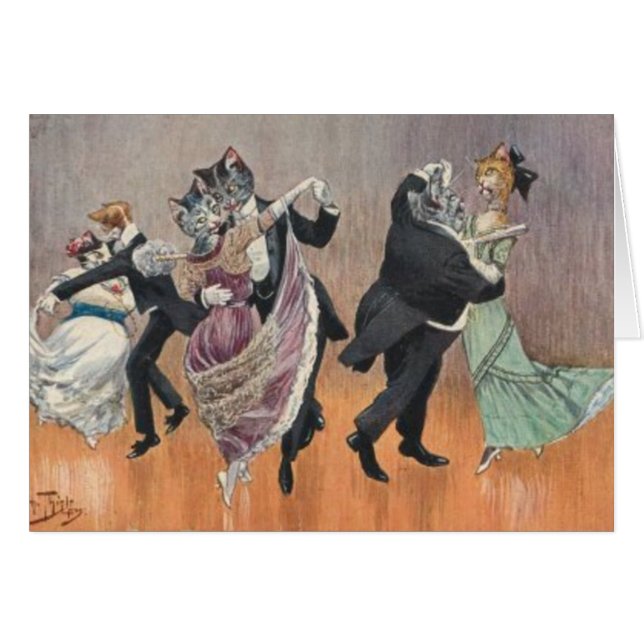 Tanzen-Kätzchen (Vorderseite (Horizontal))