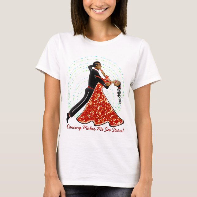 Tanzen lässt mich Sterne sehen! (Ladys Spaghetti S T-Shirt (Vorderseite)
