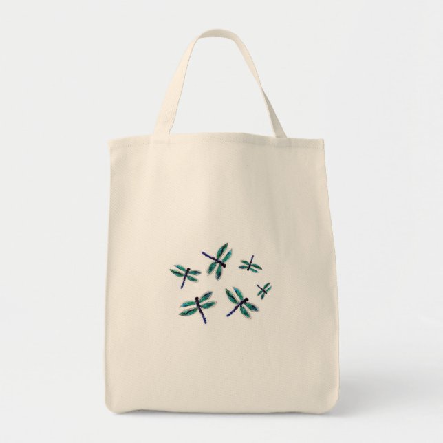 Tanzen-Libellen-Taschen-Kunst Tragetasche (Vorne)
