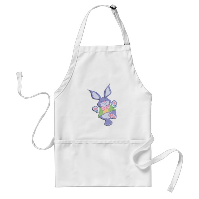 Tanzen Lila Osterhase Minze Schürze (Vorne)