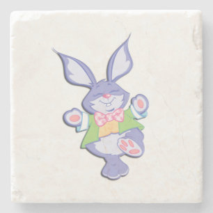 Tanzen Lila Osterhase Steinuntersetzer