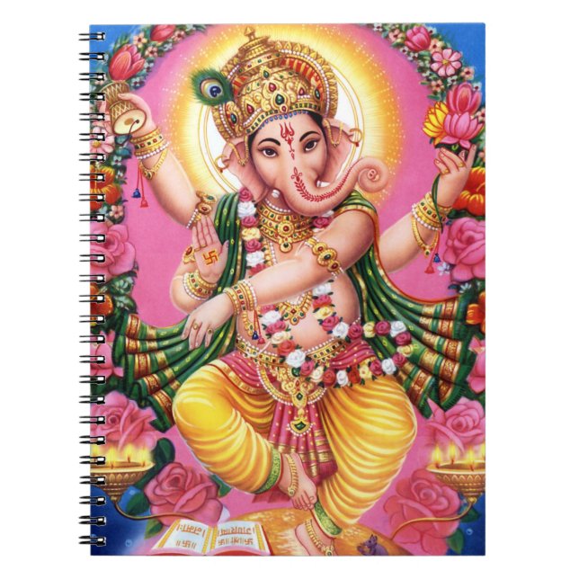 Tanzen-Lord Ganesha Notizblock (Vorderseite)