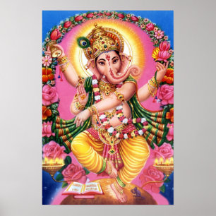Tanzen-Lord Ganesha Poster