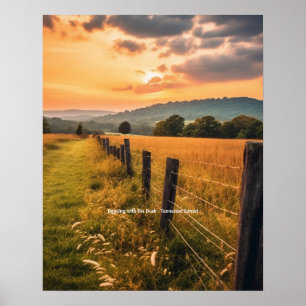 Tanzen mit der Dämmerung - Tennessee Sonnenunterga Poster