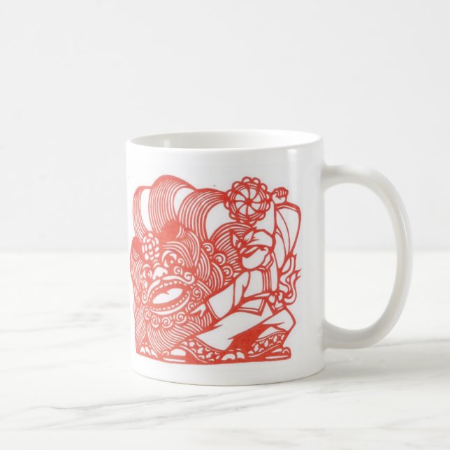 Tanzen mit Löwe Kaffeetasse (Rechts)
