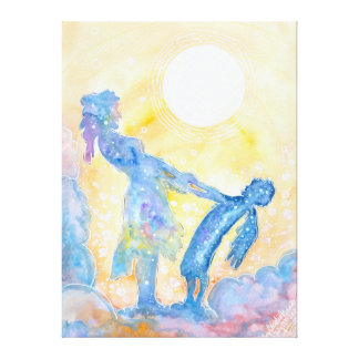 Tanzen mit meinem Engel Stretched Canvas Print Leinwanddruck