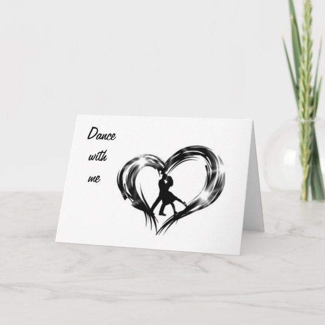 TANZEN MIT MIR AM 40. GEBURTSTAG KARTE (Vorderseite)