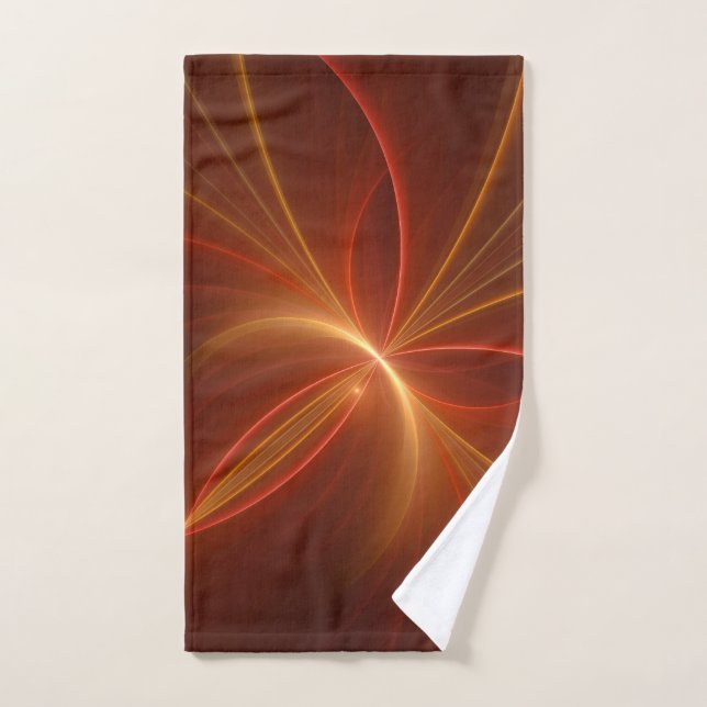 Tanzen mit moderner Abstrakter Fraktal Kunst Handtuch (Handtuch)