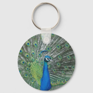 Tanzen-Pfau Schlüsselanhänger