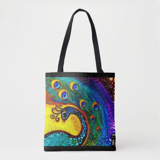 Tanzen-Pfau Tasche (Vorderseite)