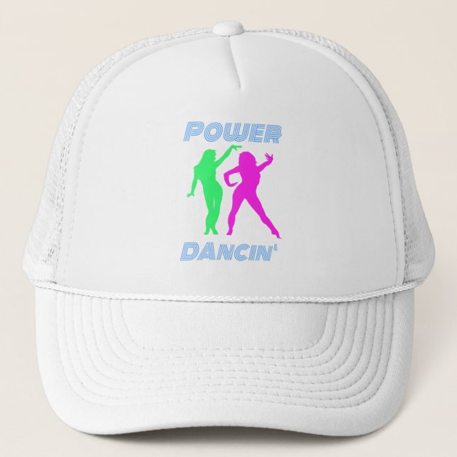Tanzen - Retro Power Dancin 'Girls Truckerkappe (Vorderseite)
