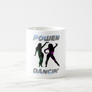 Tanzen - Retro Power Tanzen' Mädchen Lava-Stil Kaffeetasse