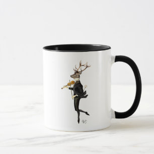 Tanzen-Rotwild mit Violine Tasse
