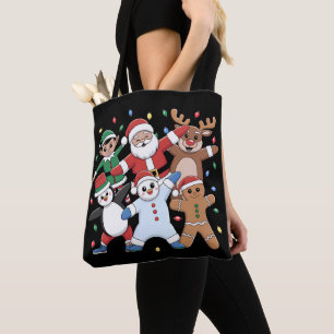 Tanzen Santa Elf und Freunde Tasche