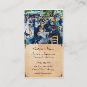 Tanzen Sie bei Moulin de la Galette Auguste Renoir Visitenkarte