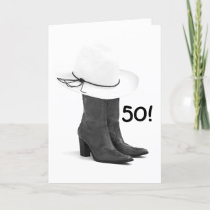 TANZEN SIE DIE NACHT FÜR IHREN "50." GEBURTSTAG. KARTE