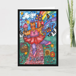 Tanzen Sie die rote Ziegelstraße ab Karte