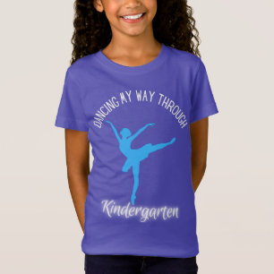 Tanzen Sie meinen Weg durch den Kindergarten Blau  T-Shirt