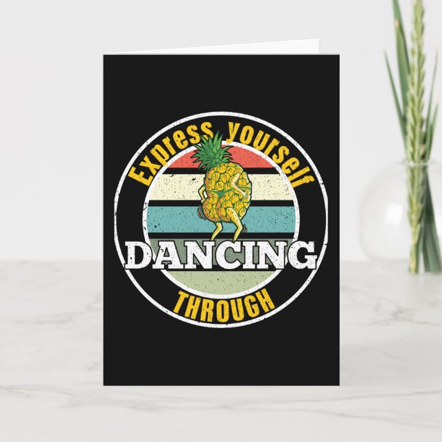 Tanzen Sie sich selbst durch Karte (Vorderseite)