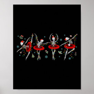 Tanzen Skeleton Ballerina Poster