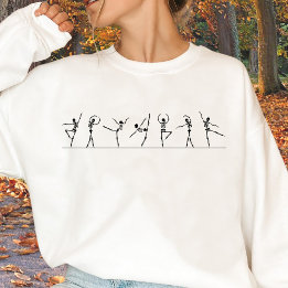 Tanzen Skeletto Ballerinas Ballerinas Ballet Sweatshirt
