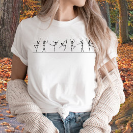 Tanzen Skeletto Ballerinas Ballerinas Ballet T-Shirt