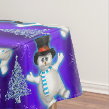 Tanzen Snowmen Blauer Weihnachten
