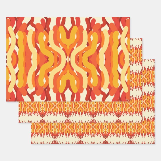 Tanzen Sunburst Pop der Abstrakten Kunst Geschenkpapier Set (Set)