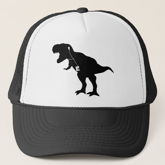 Tanzen T-Rex Entwurf Truckerkappe (Vorderseite)