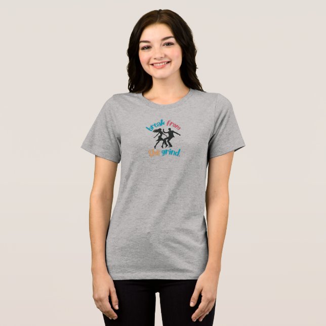 Tanzen  Tri-Blend shirt (Vorderseite voll)