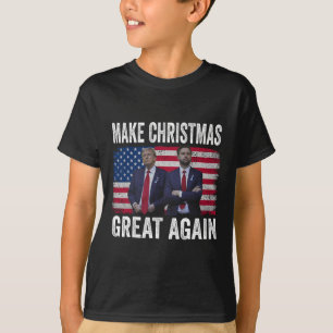 Tanzen Trump Santa und DJ Vance machen Weihnachten T-Shirt