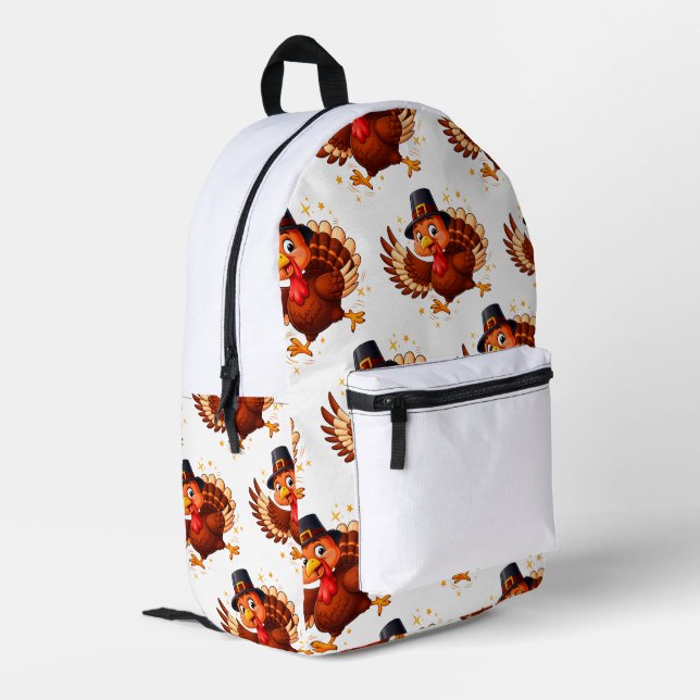 Tanzen Türkei Bedruckter Rucksack (Rückseitige Ecke links)