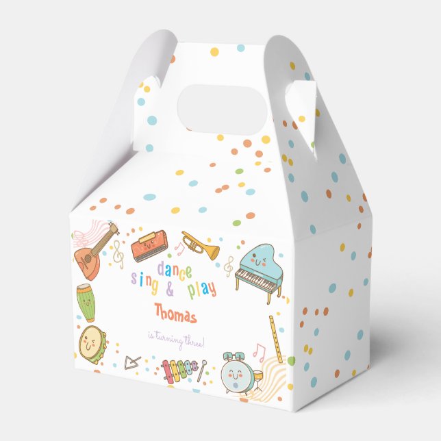 Tanzen und Kindergeburtstag Geschenkschachtel (Vorderseite)