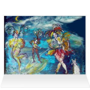 TANZEN UND MUSIK IN DER NACHT, Venezianische Maski
