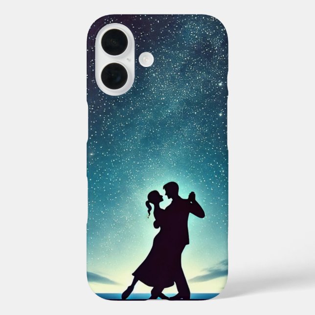 Tanzen unter dem Sternenhimmel iPhone 16 Hülle (Rückseite)