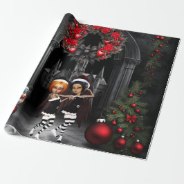 Tanzen zu Weihnachten. Geschenkpapier